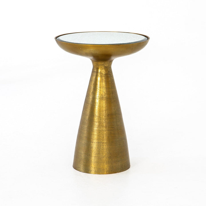 Blythe Mod Pedestal Table - Ash Glass