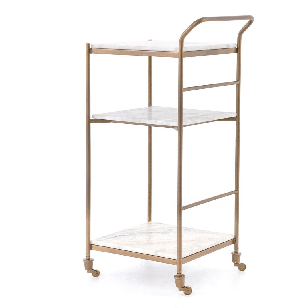 Keaton Bar Cart - Antique Brass