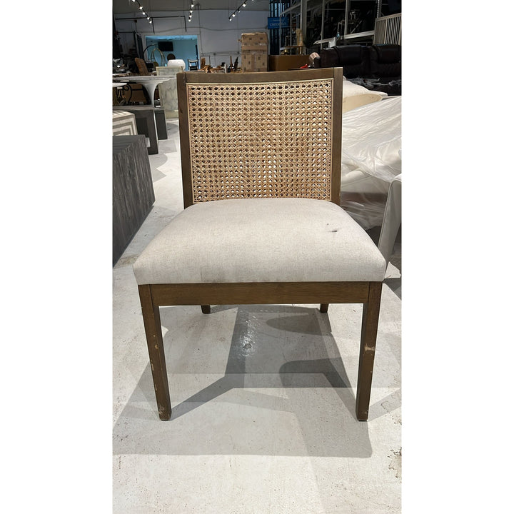 Antonia Cane Armless Dining Chair - Toasted Savile Flax - Open Box