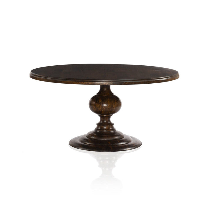 Aspen Round Dining Table - Dark Oak