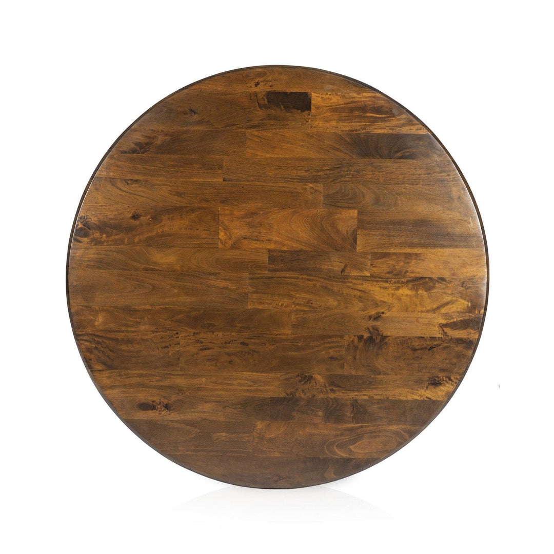 Aspen Round Dining Table - Dark Oak