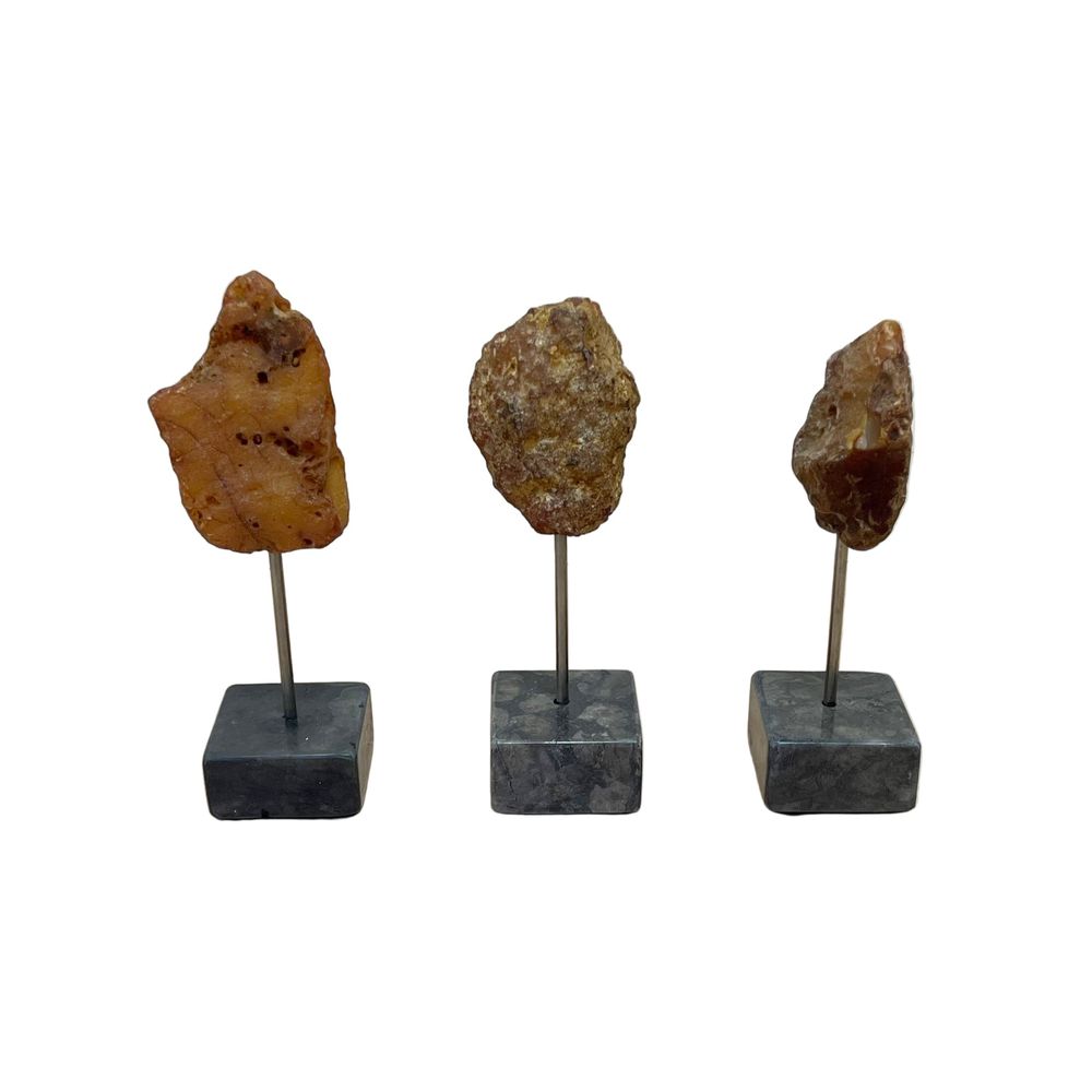 Decorative Objects Natural Chalcedon Trio by Interlude Home