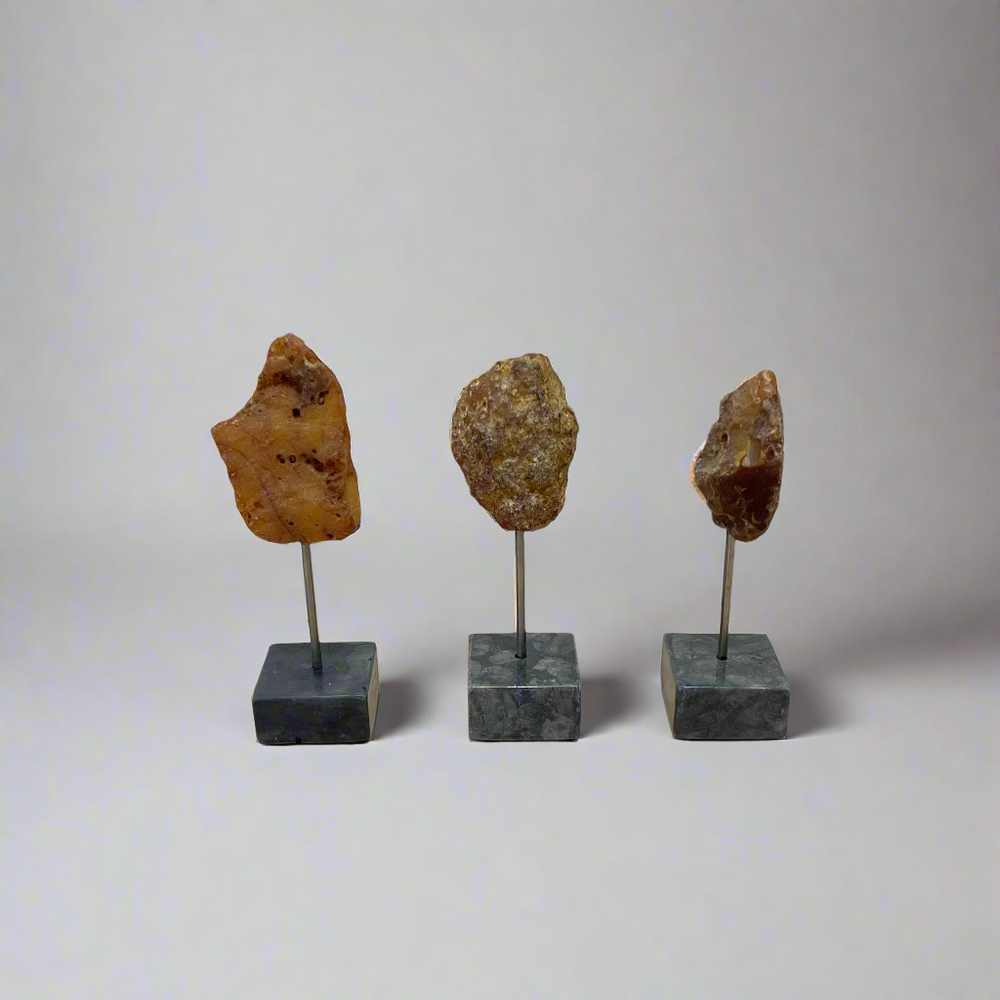 Decorative Objects Natural Chalcedon Trio by Interlude Home