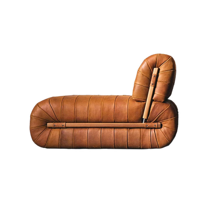 Lounge Chairs Percival Armless Lounge Chair - Brown Leather