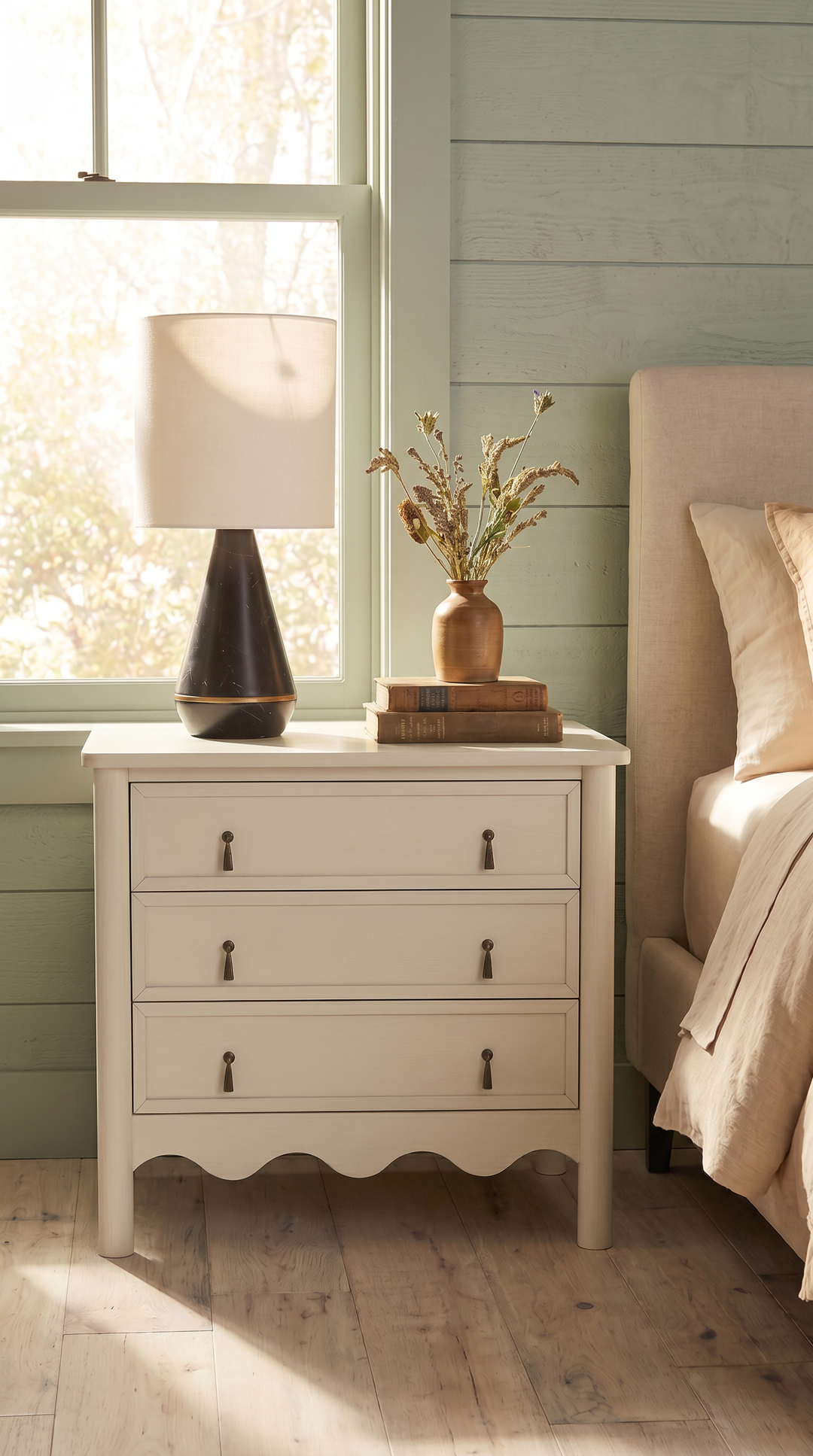 Co.House Onda 3-Drawer Oak Nightstand