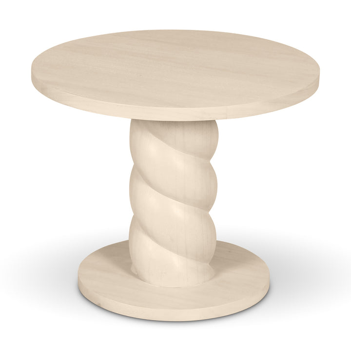 Olo Round End Table - Pearl