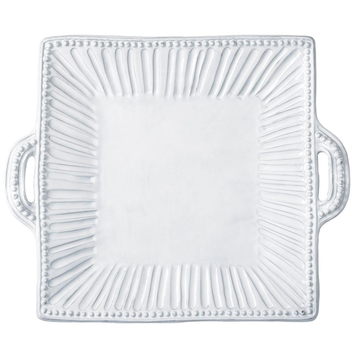 Incanto Stripe Handled Square Platter - Default Title