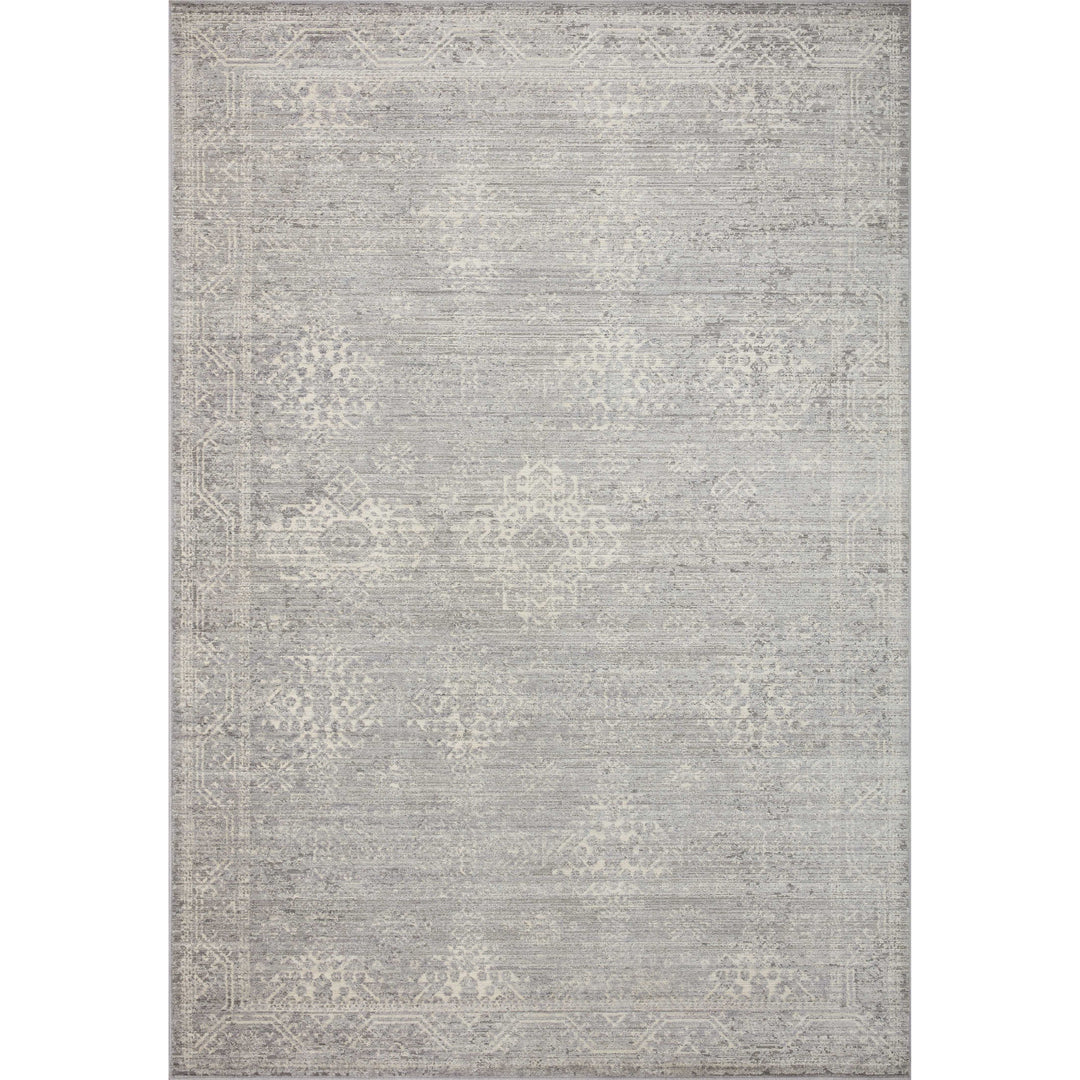 Loloi Indra Silver / Ivory 18" x 18" Sample Rug