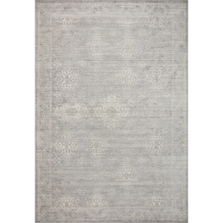 Loloi Indra Silver / Ivory 18" x 18" Sample Rug