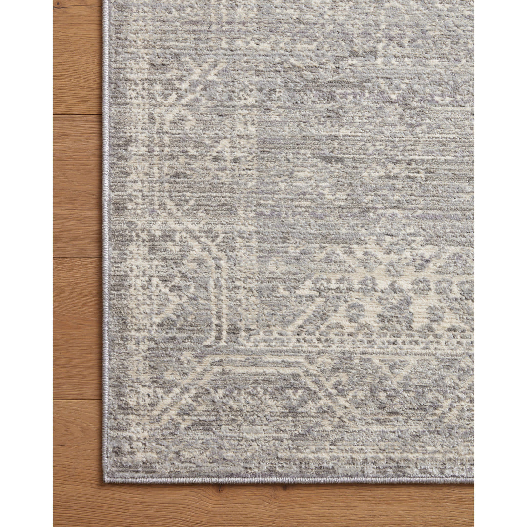 Loloi Indra Silver / Ivory 18" x 18" Sample Rug