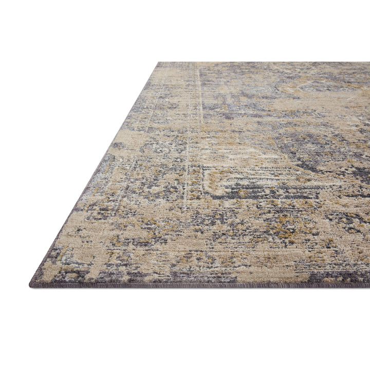 Loloi Indra Charcoal / Natural 2'-6" x 8'-0" Runner Rug