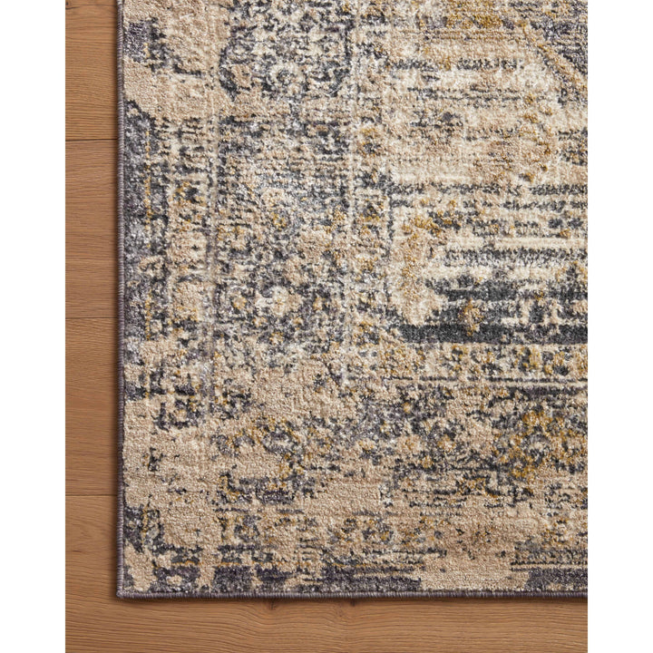 Loloi Indra Charcoal / Natural 2'-6" x 8'-0" Runner Rug