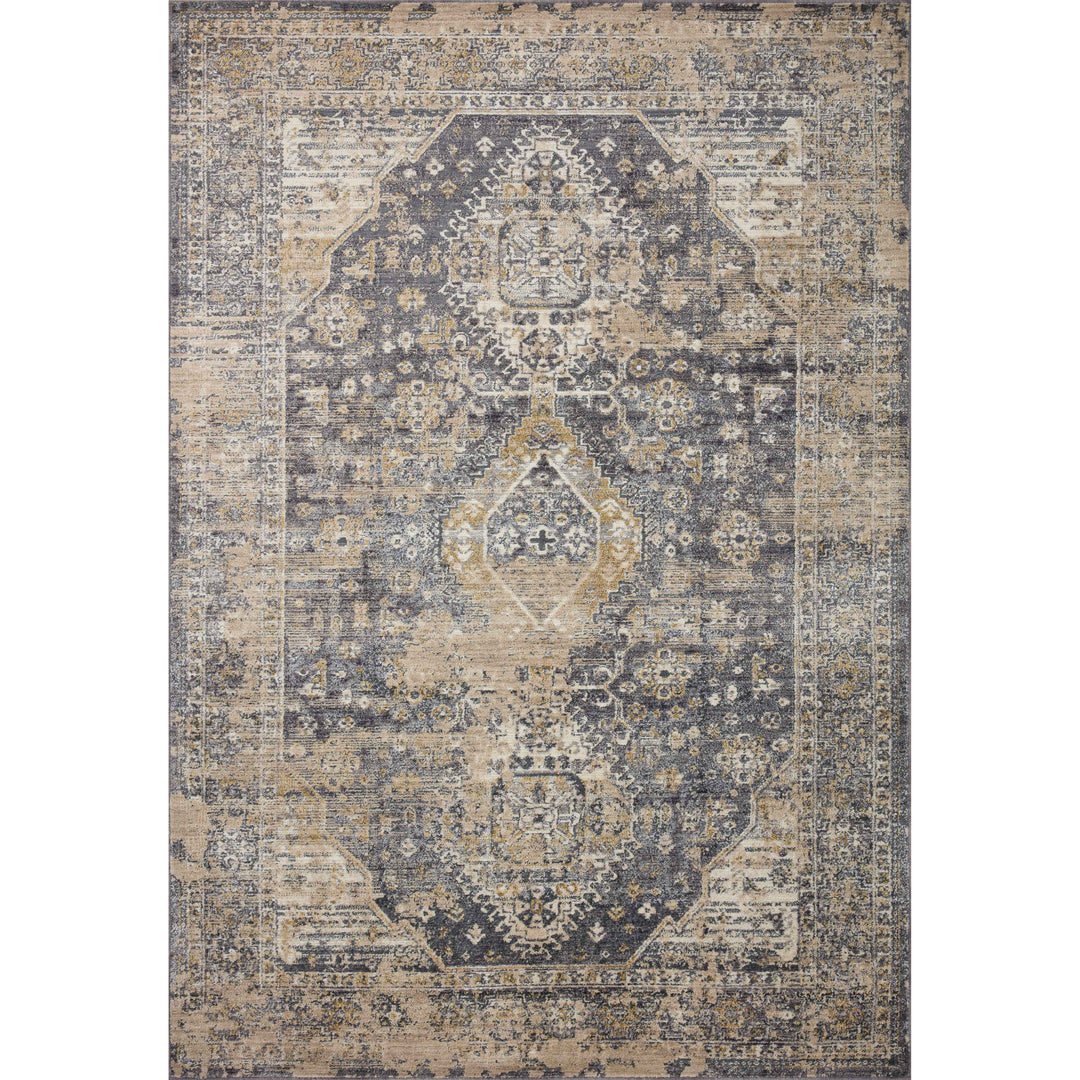 Loloi Indra Charcoal / Natural 5' x 7'-10" Area Rug