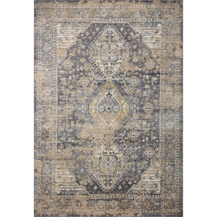 Loloi Indra Charcoal / Natural 5' x 7'-10" Area Rug