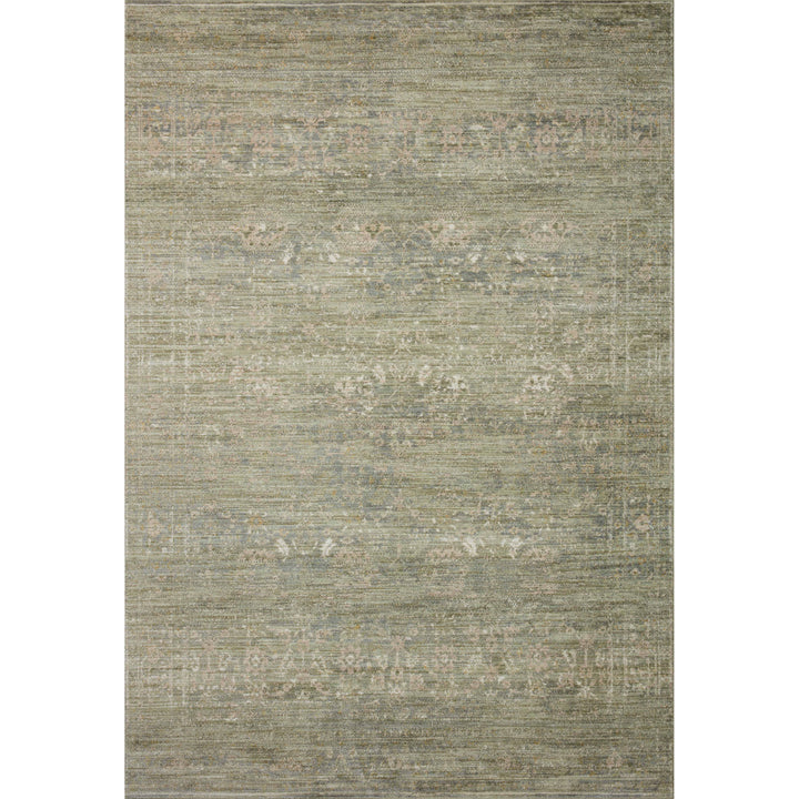 Loloi Indra Sage / Natural 7'-9" x 7'-9" Round Area Rug