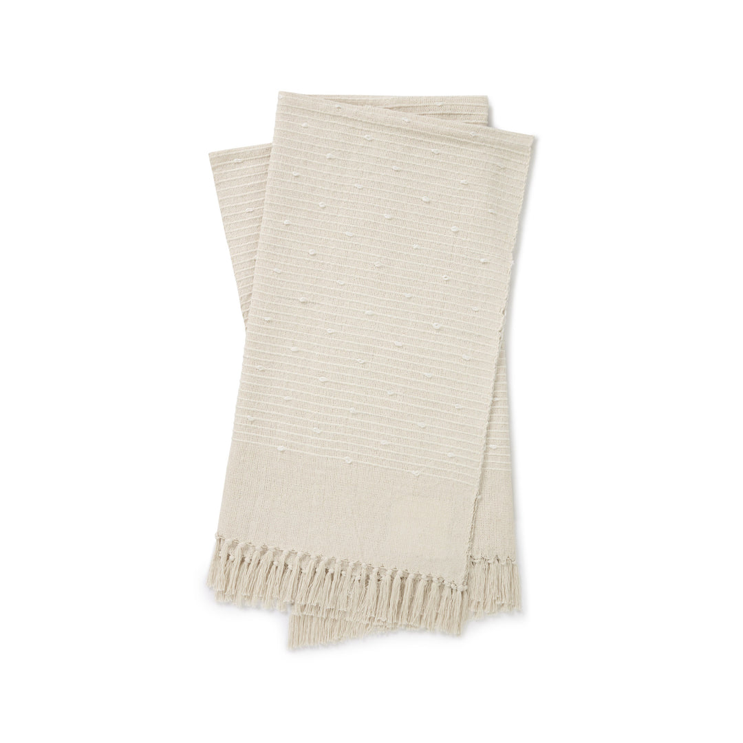 Magnolia Home by Joanna Gaines x Loloi TMH0004 White 4'-2" x 5' Throw