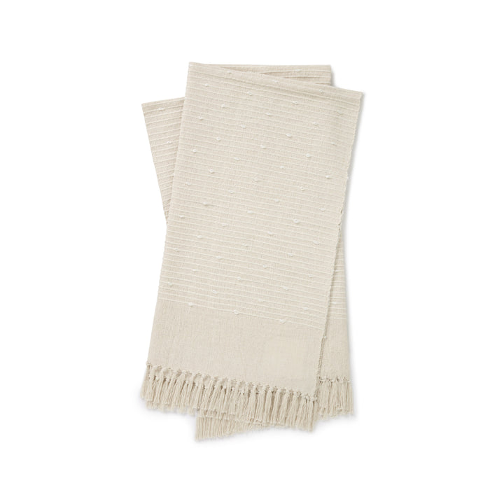 Magnolia Home by Joanna Gaines x Loloi TMH0004 White 4'-2" x 5' Throw