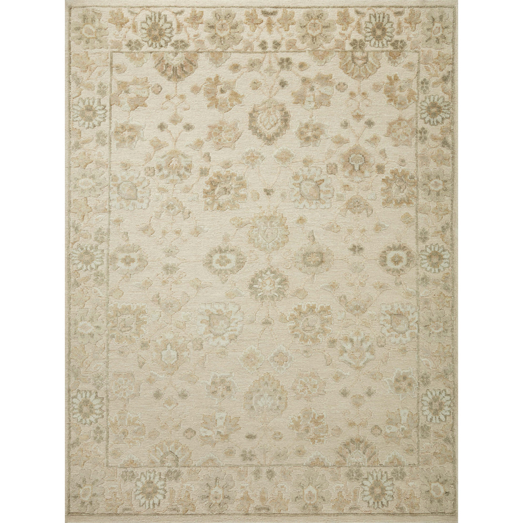 Magnolia Home by Joanna Gaines x Loloi Ingrid Natural / Sage 5'-6" x 8'-6" Area Rug