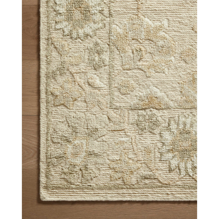 Magnolia Home by Joanna Gaines x Loloi Ingrid Natural / Sage 5'-6" x 8'-6" Area Rug