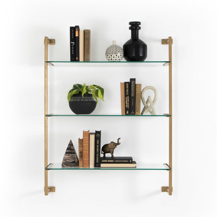 Emery Wall Shelf - Antique Gold