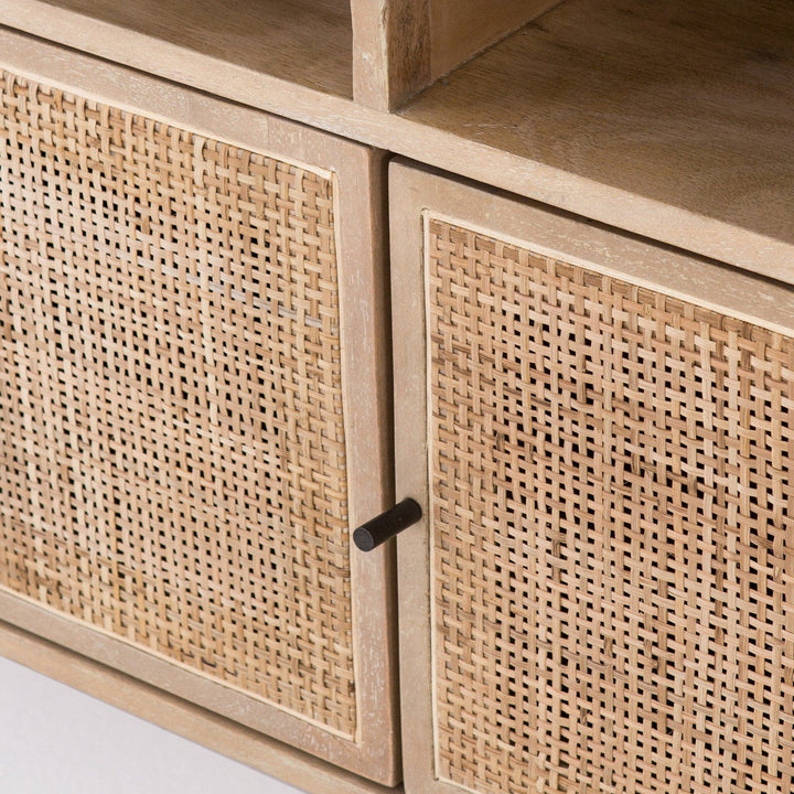 Loraine Media Console - Natural Mango