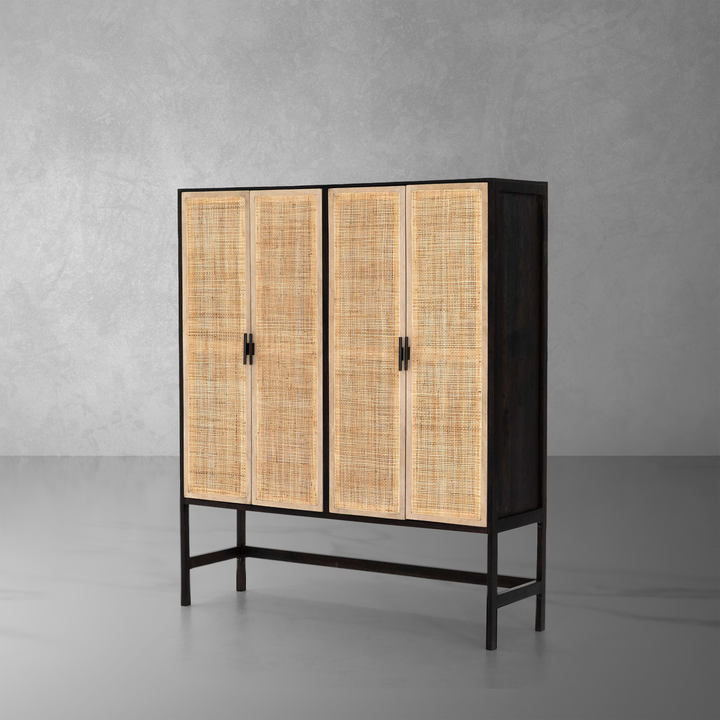 Caprice Cabinet-Four Hands-FH-108910-002-Bookcases & CabinetsBlack Wash Mango-1-France and Son