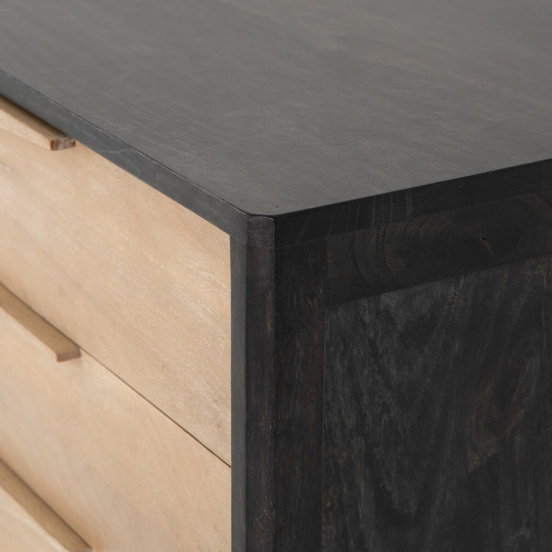 Adelaide Tall Dresser - Black Wash Mango