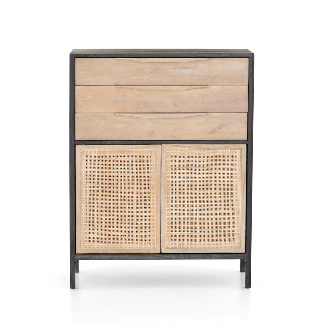 Adelaide Tall Dresser - Black Wash Mango