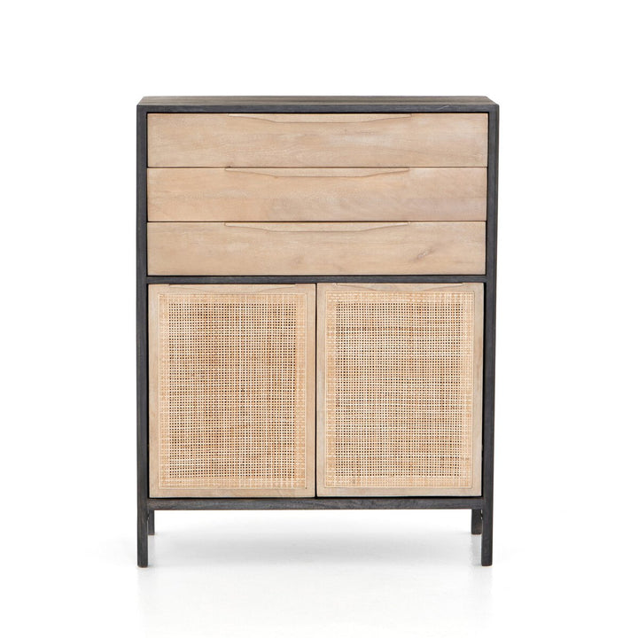 Adelaide Tall Dresser - Black Wash Mango