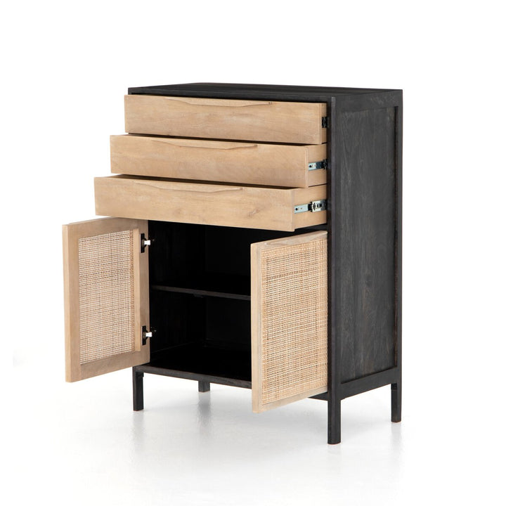 Adelaide Tall Dresser - Black Wash Mango