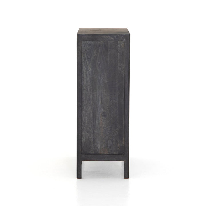 Adelaide Tall Dresser - Black Wash Mango