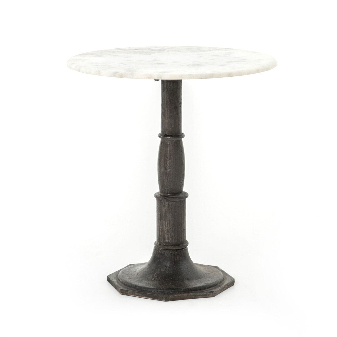 Aiden Side Table - White Marble