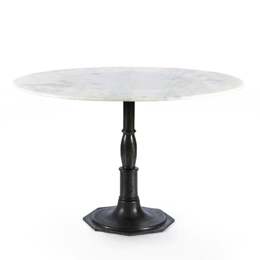 Dining Tables Aiden Round Dining Table - White Marble