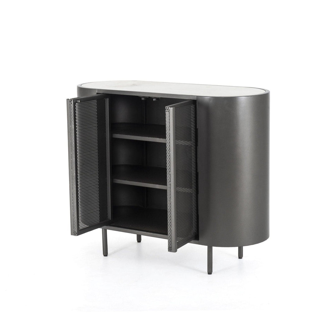 Darlington Small Cabinet - Gunmetal