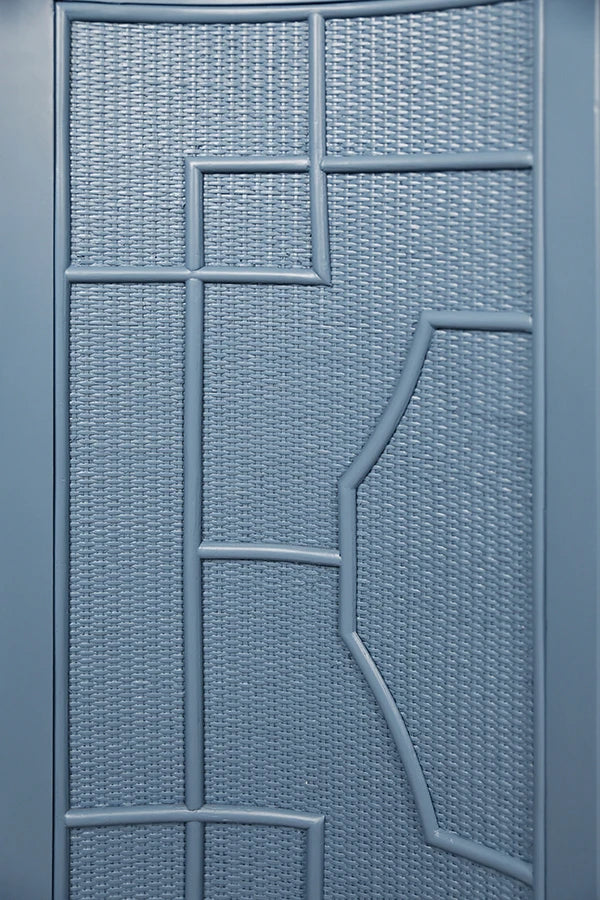 Isabel Two Door Decorative Rattan Overlay Cabinet