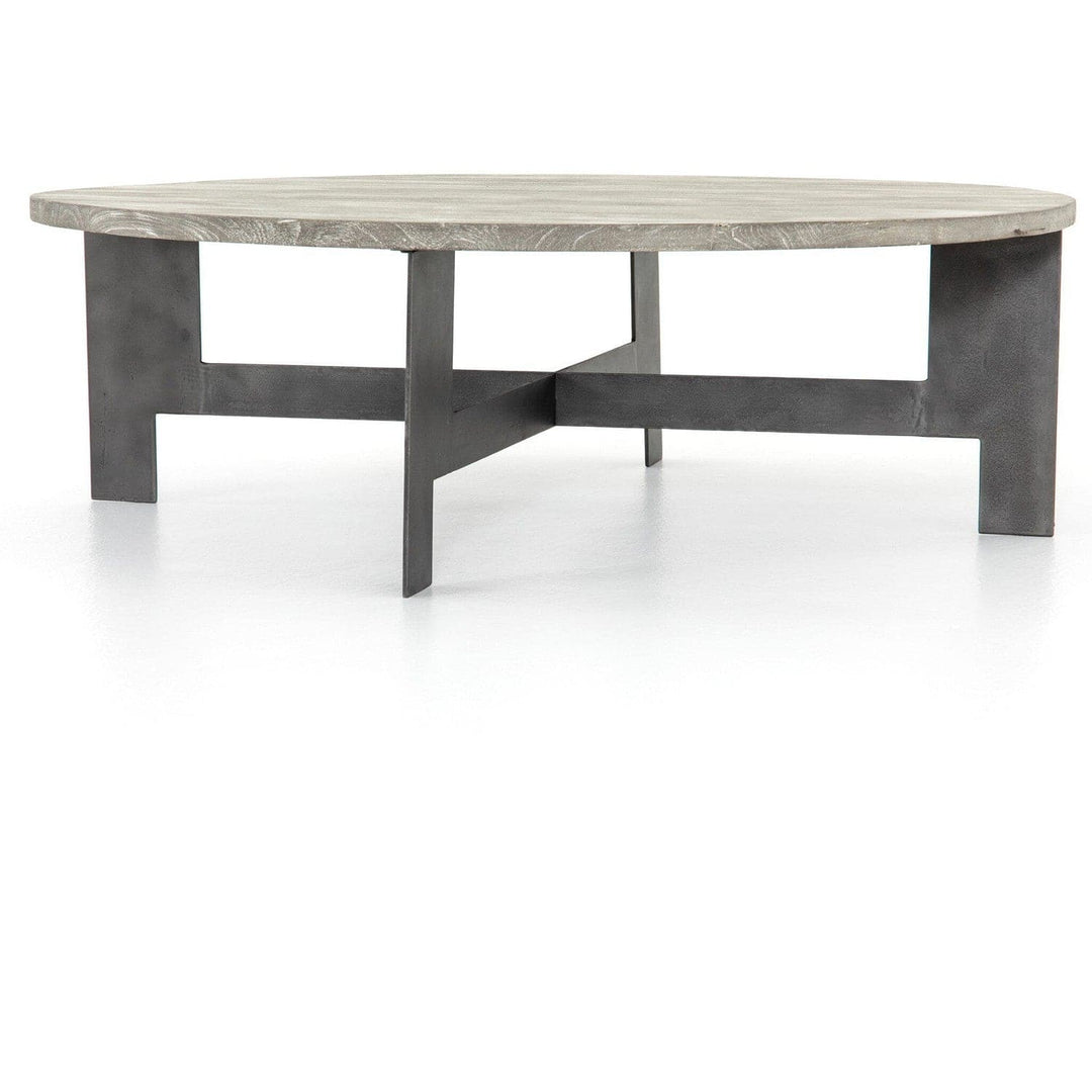 Arden Coffee Table With Iron - Charcoal