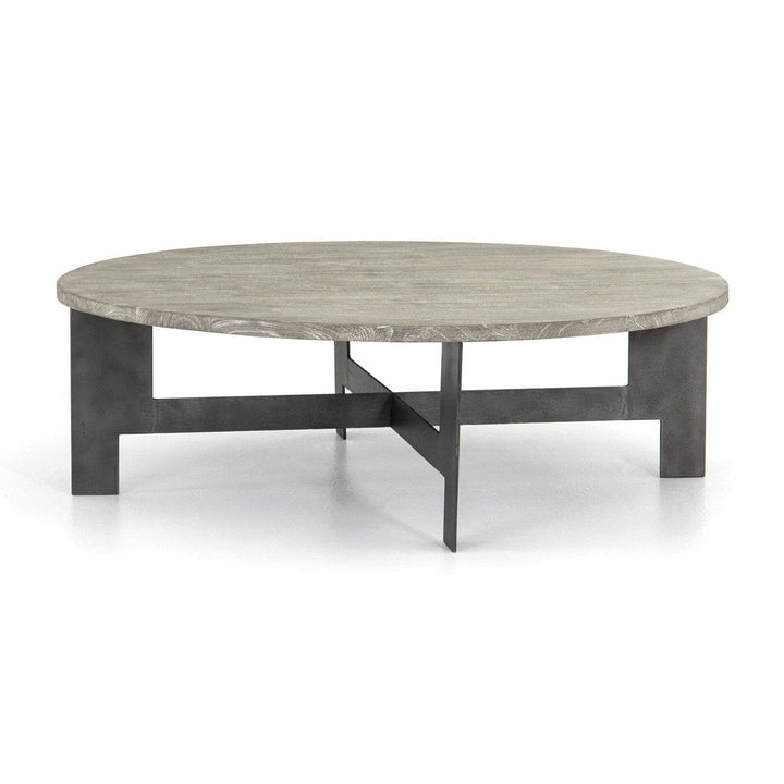 Arden Coffee Table With Iron - Charcoal