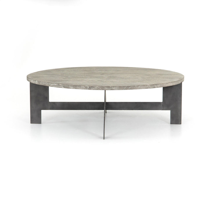 Arden Coffee Table With Iron - Charcoal