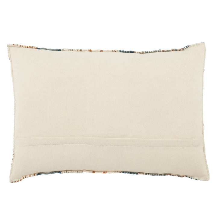 Jaipur Living Fleeta Indoor/ Outdoor Geometric Blue/ Gold Pillow Cover (16"X24" Lumbar)