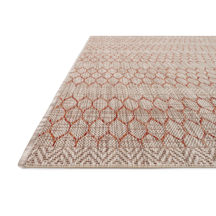 Loloi Isle Beige / Rust 7'-10" x 10'-9" Area Rug