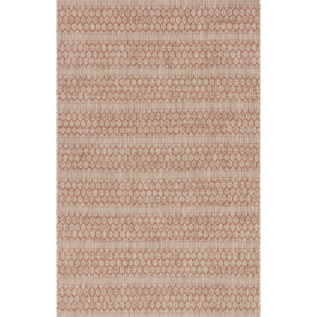 Loloi Isle Beige / Rust 9'-2" x 12'-1" Area Rug