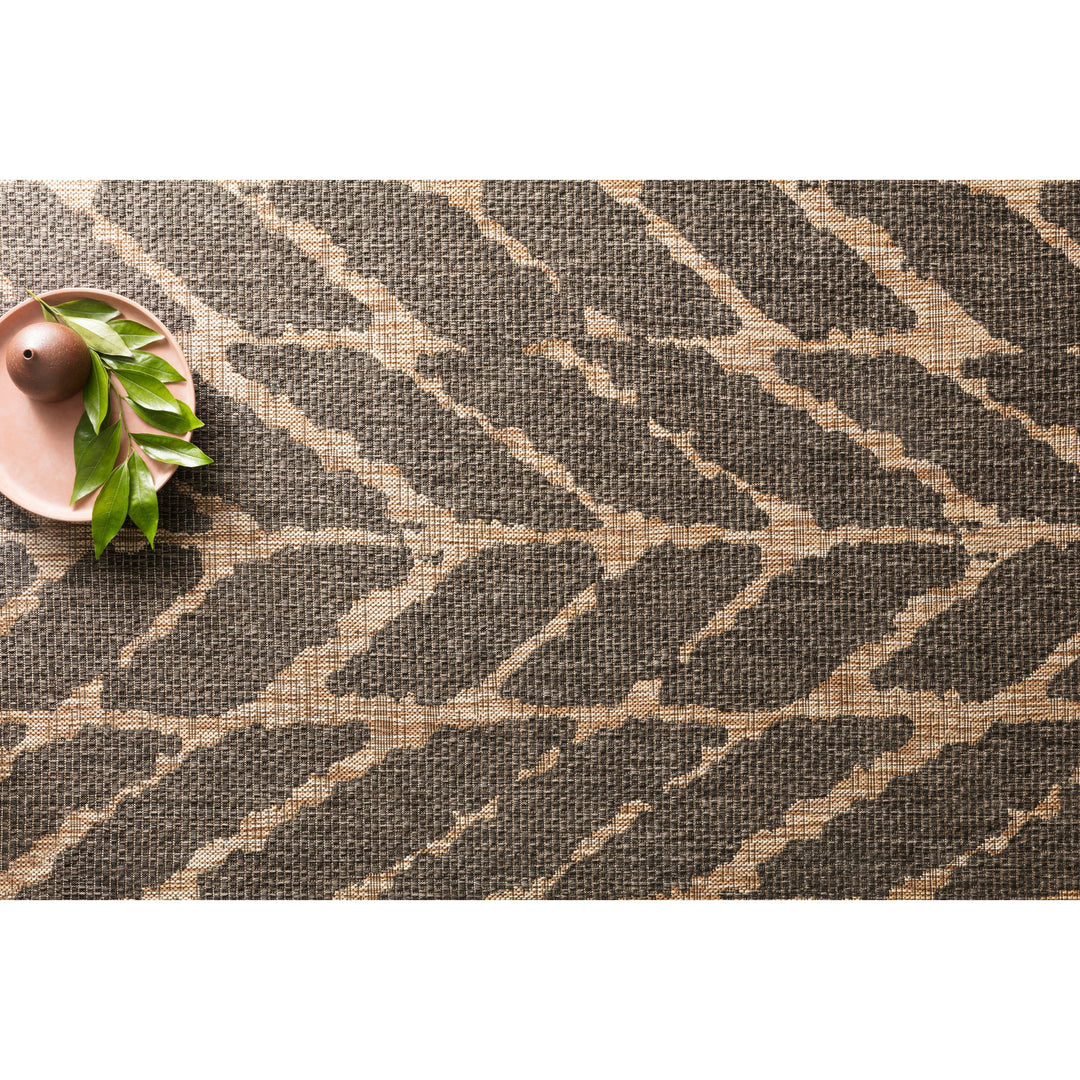 Loloi Isle Charcoal / Mocha 2'-2" x 3'-9" Accent Rug