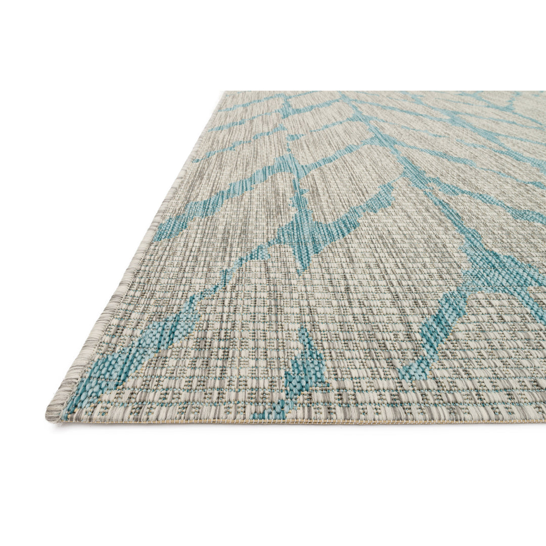 Loloi Isle Mist / Aqua 18" x 18" Sample Rug