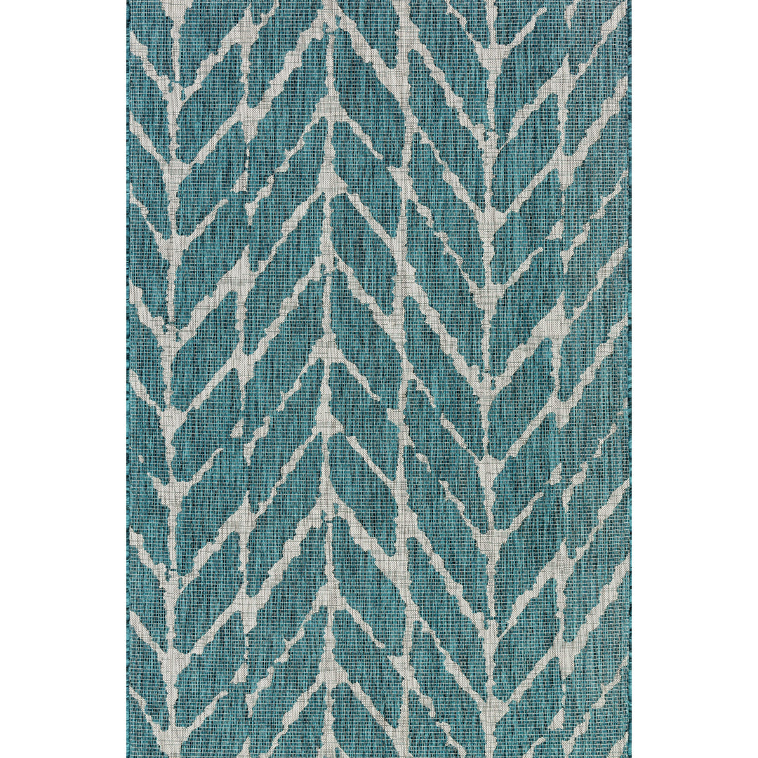 Loloi Isle Teal / Grey 7'-10" x 10'-9" Area Rug