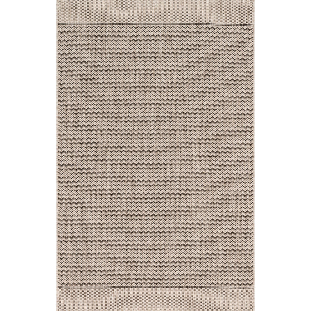 Loloi Isle Grey / Black 3'-11" x 5'-10" Accent Rug