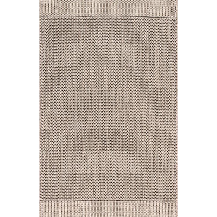 Loloi Isle Grey / Black 3'-11" x 5'-10" Accent Rug