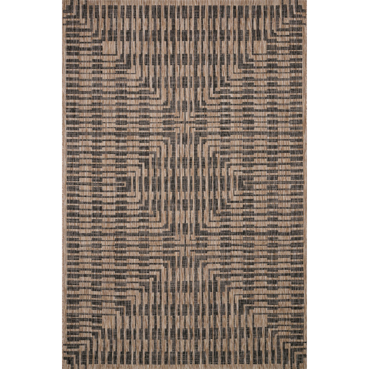 Loloi Isle Brown / Black 18" x 18" Sample Rug