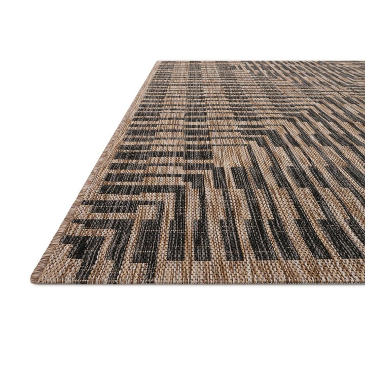 Loloi Isle Brown / Black 18" x 18" Sample Rug