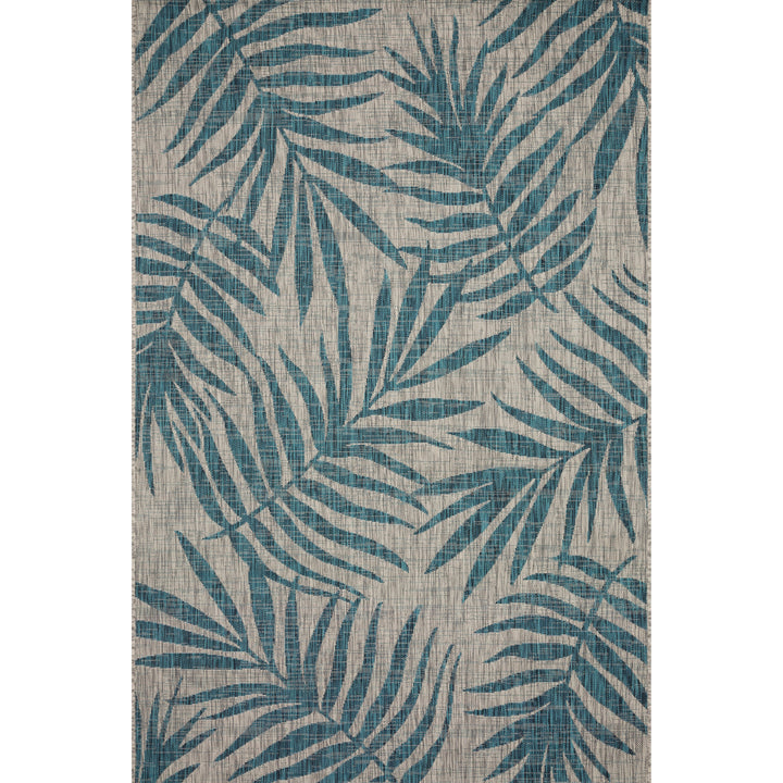 Loloi Isle Grey / Aqua 2'-2" x 3'-9" Accent Rug