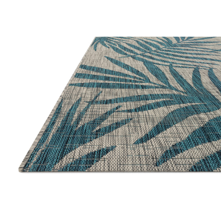 Loloi Isle Grey / Aqua 2'-2" x 3'-9" Accent Rug